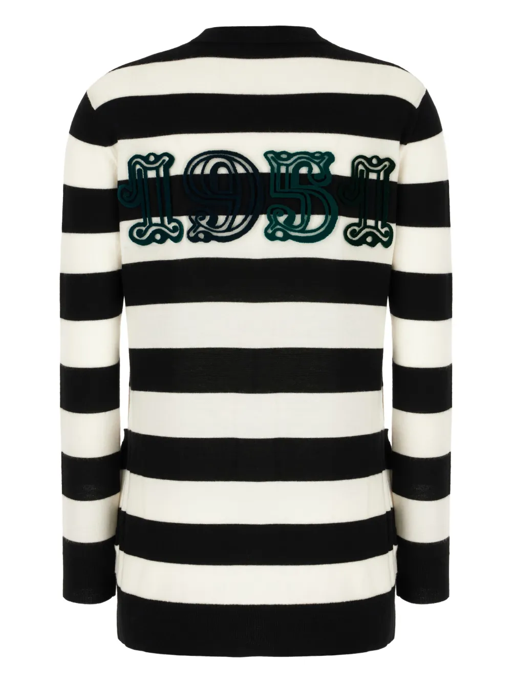 Max Mara Striped Virgin-wool Cardigan In Multi
