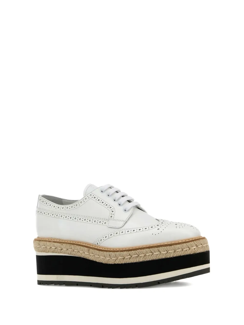 Prada 60mm leather platform espadrilles | Heeled Espadrilles | Image 2