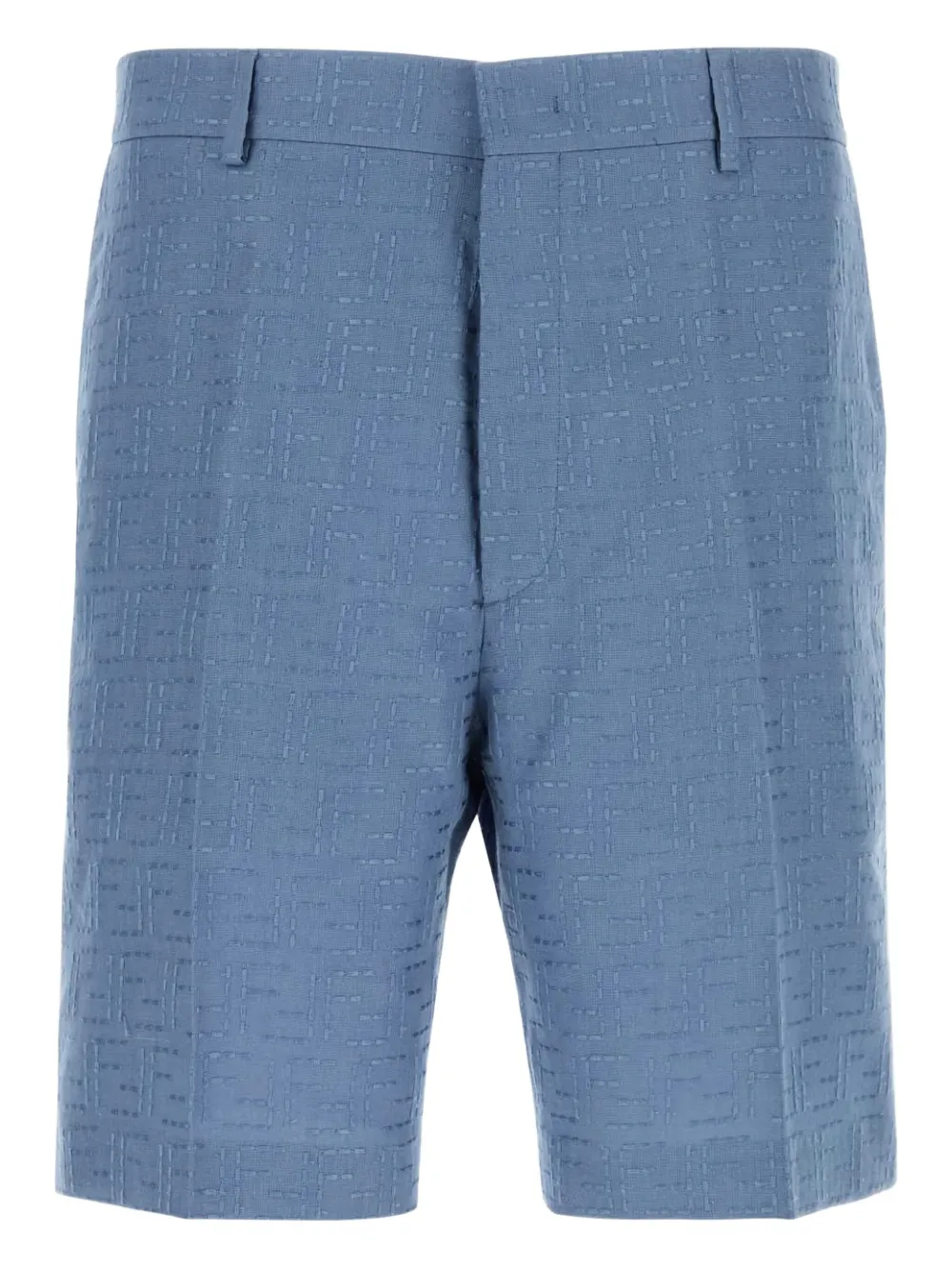 FENDI linen-blend shorts | Blue | Image 1
