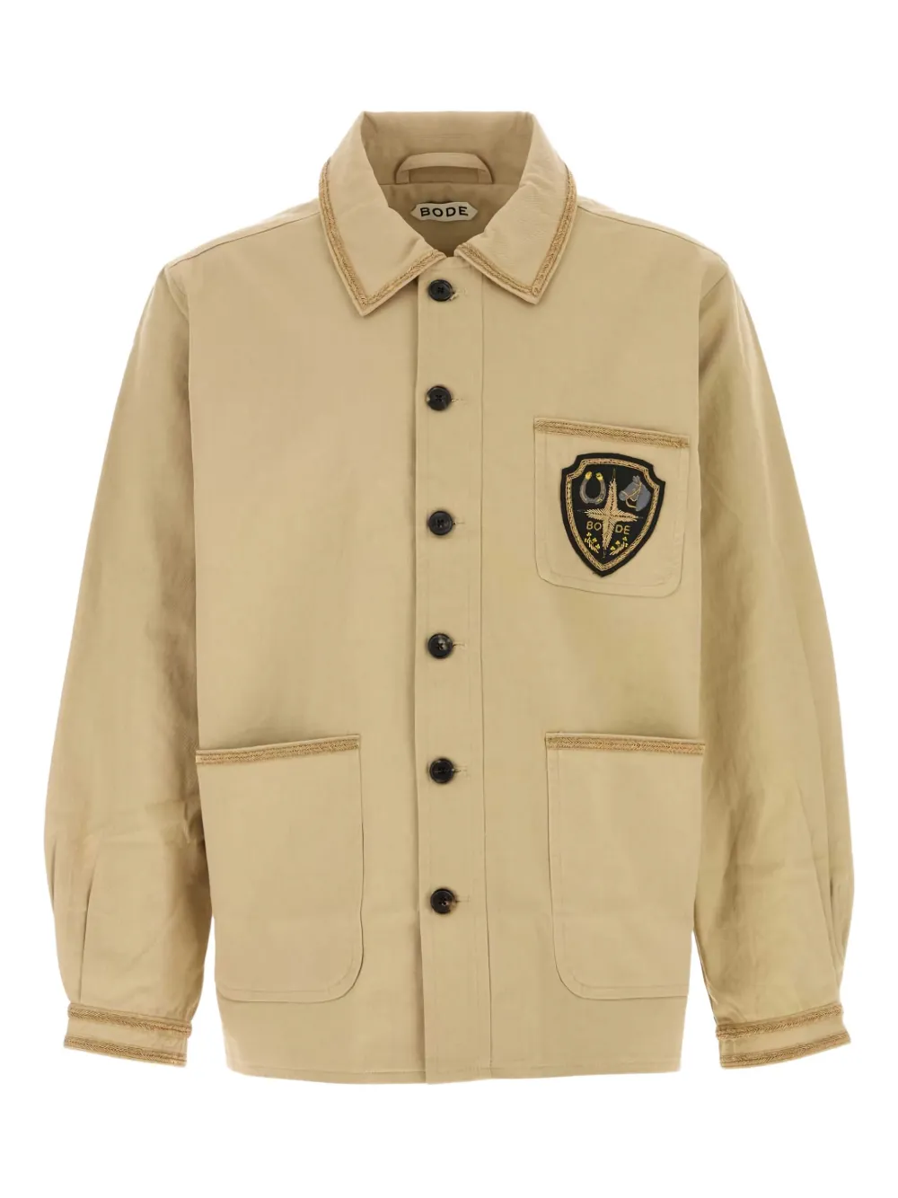 BODE Giacca-camicia con ricamo | toni neutri | Image 1