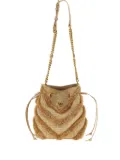 PINKO fringe-detailing bucket bag - Neutrals