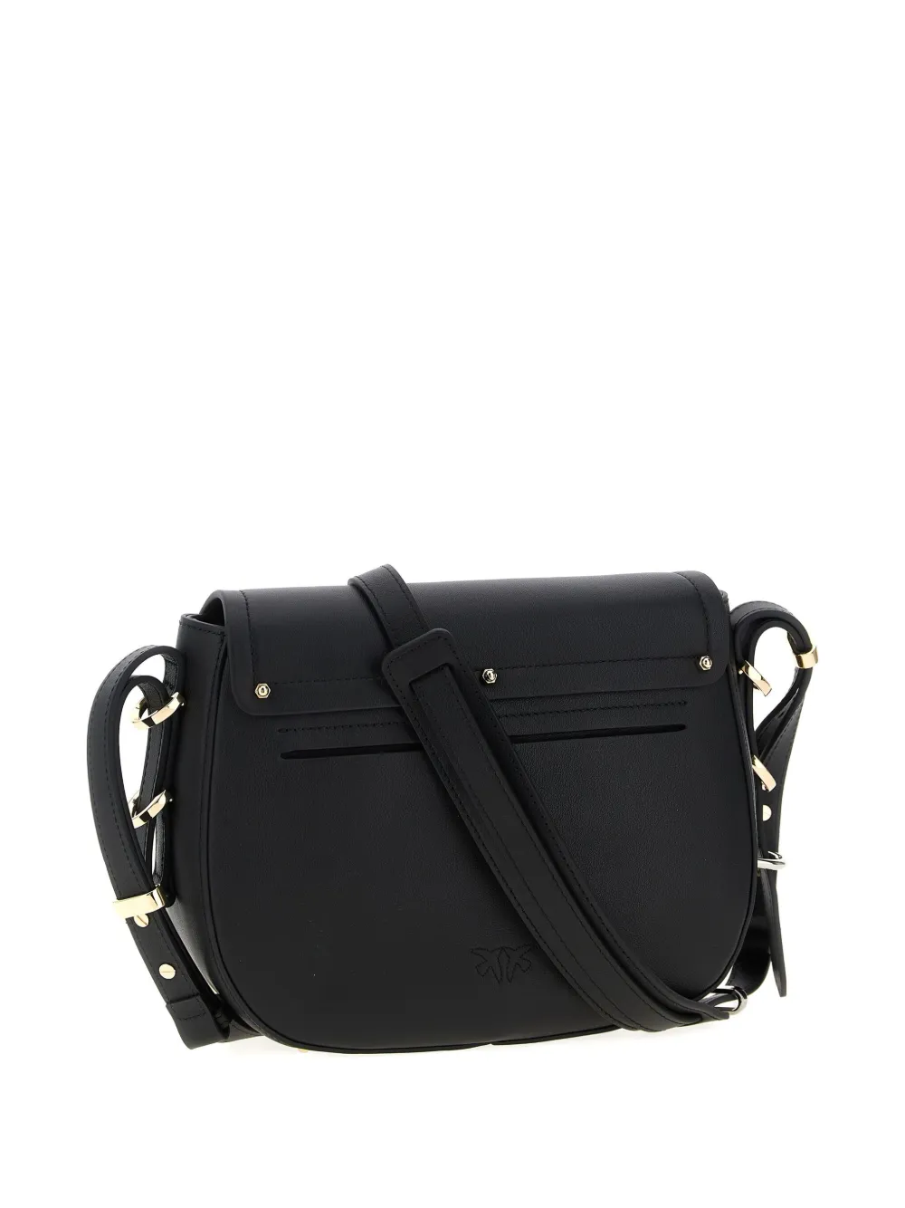PINKO Leren crossbodytas Zwart