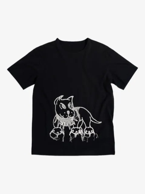 CHITÈ dog-embroidered T-shirt