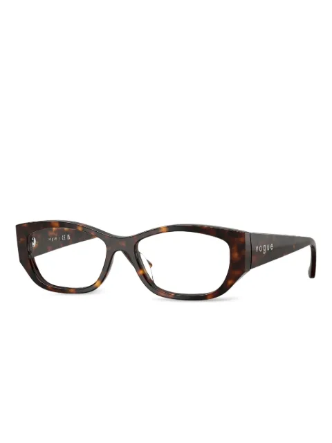 Vogue Eyewear نظارة بإطار هندسي وبتأثير صدف السلحفاة