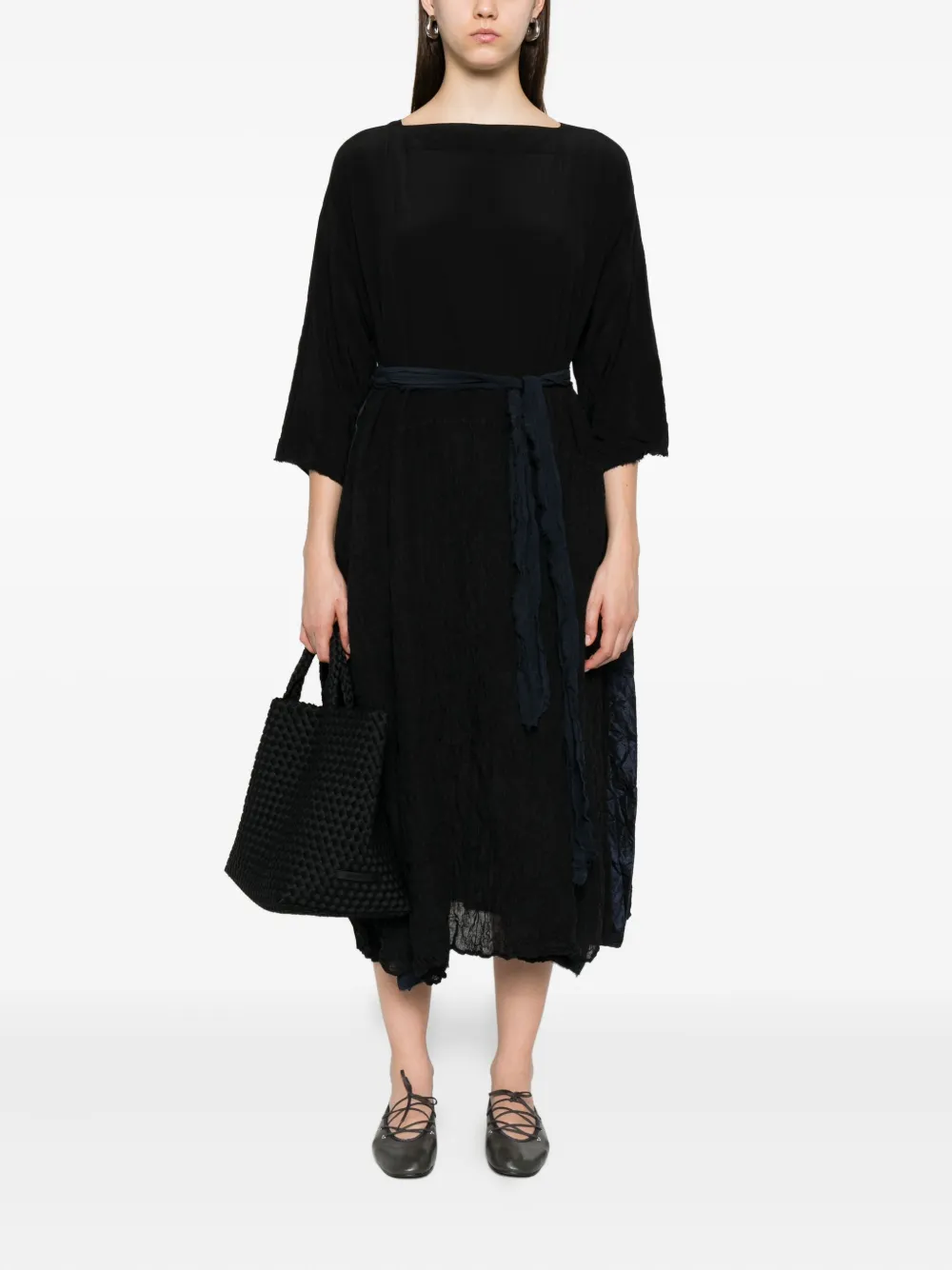 Daniela Gregis textured belted dress | Day Dresses | Image 2