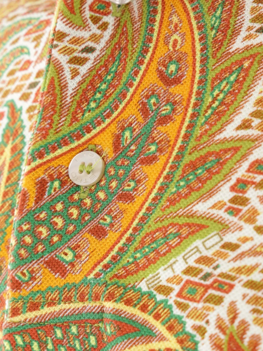 ETRO Poloshirt met paisley-print Groen