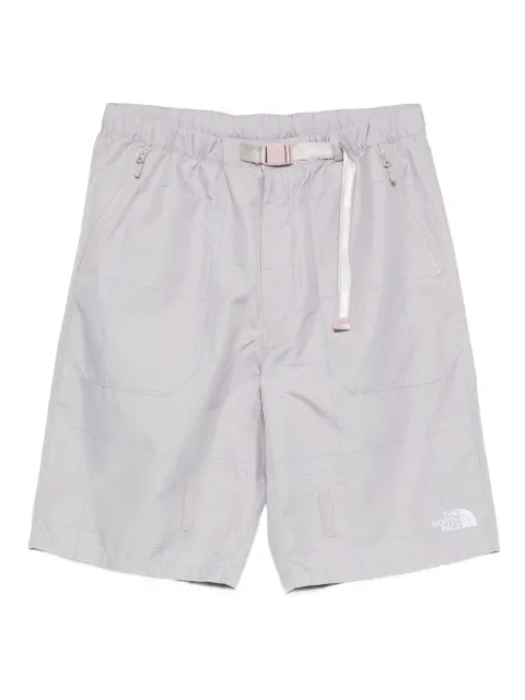 The North Face checked zip-pocket shorts