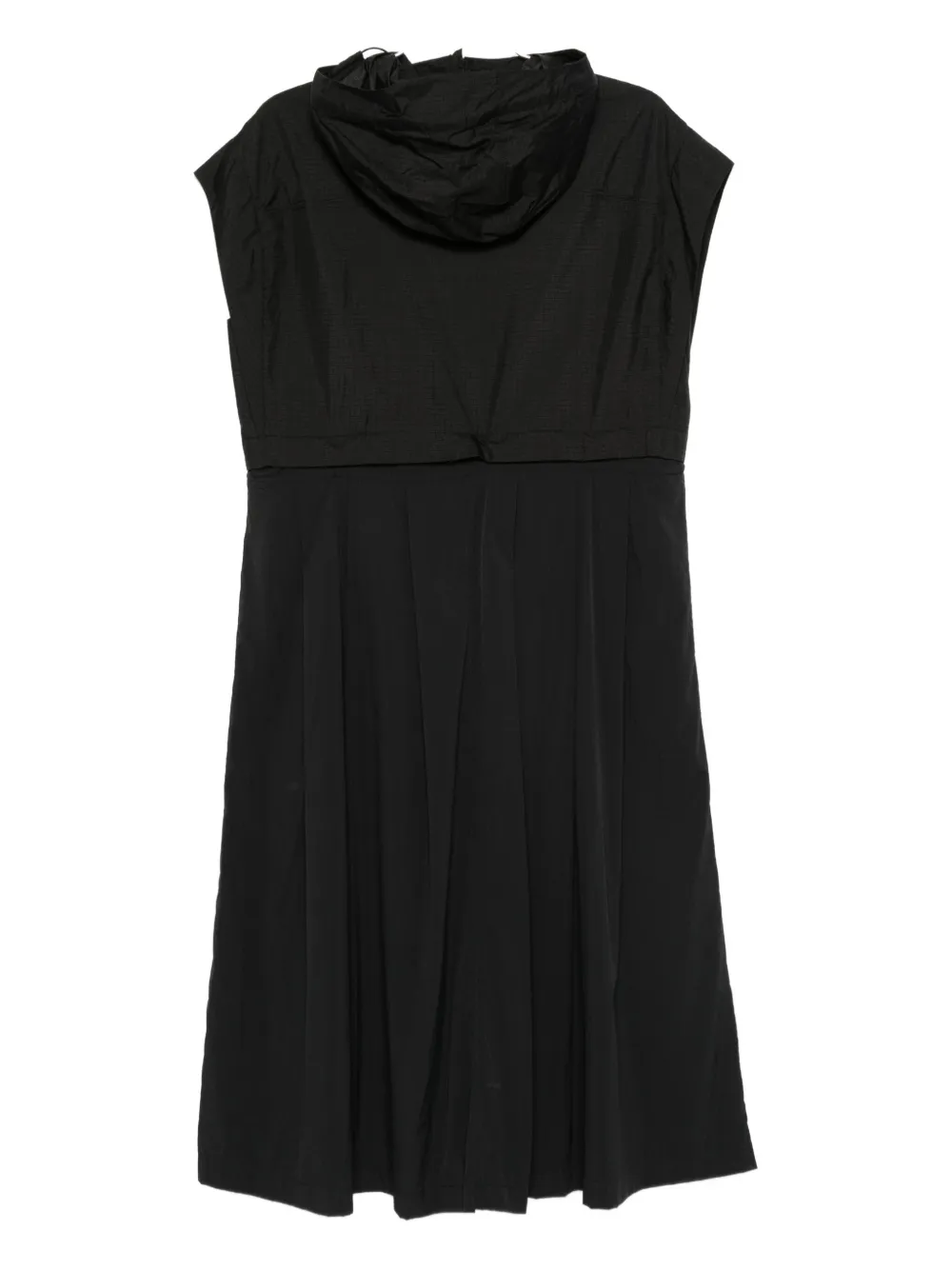 The North Face hooded windbreaker dress Zwart
