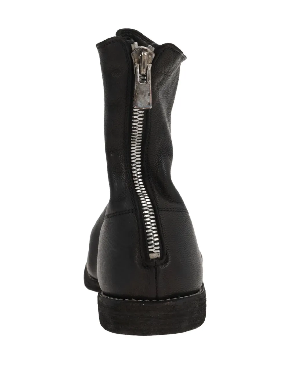 Guidi zip-fastening leather boots Black