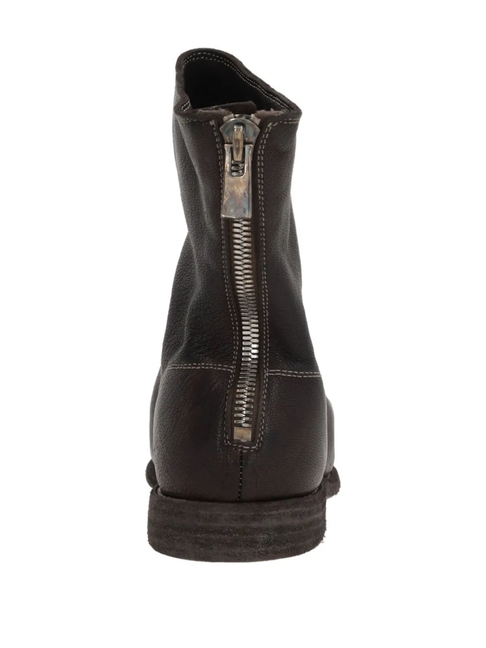 Guidi zip-fastening leather boots Bruin