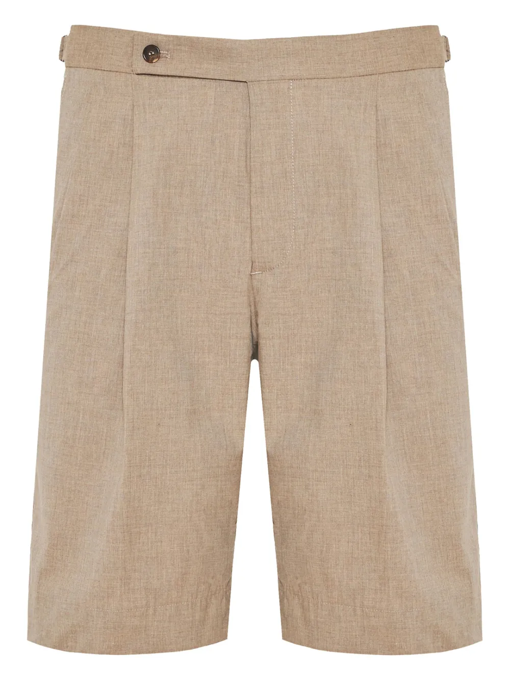 Incotex Geplooide katoenen shorts Beige