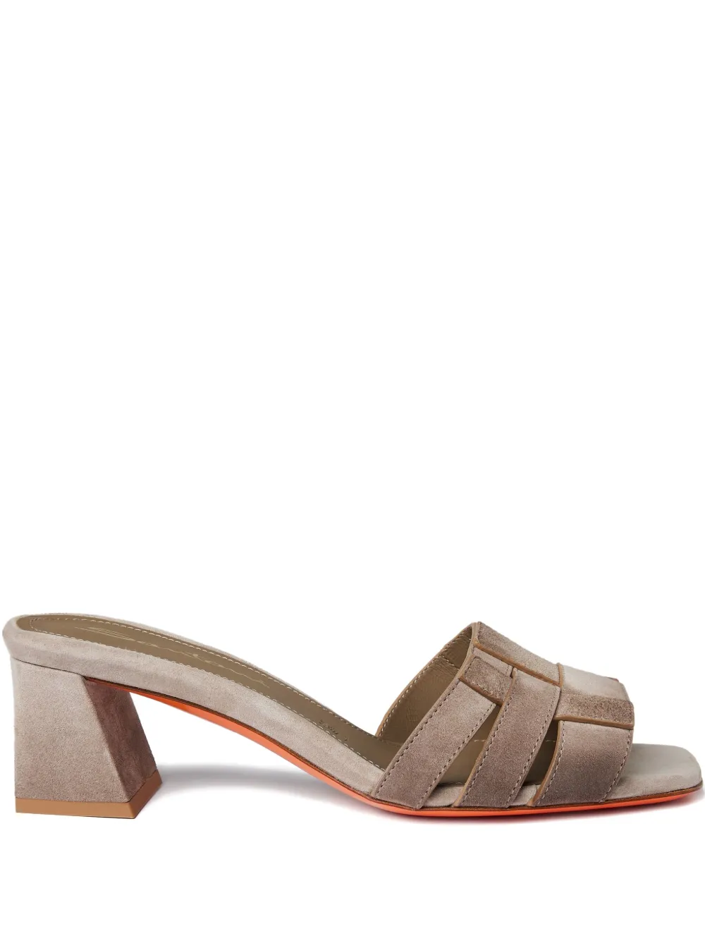 block-heel leather sandals