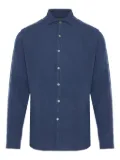 Canali linen shirt - Blue