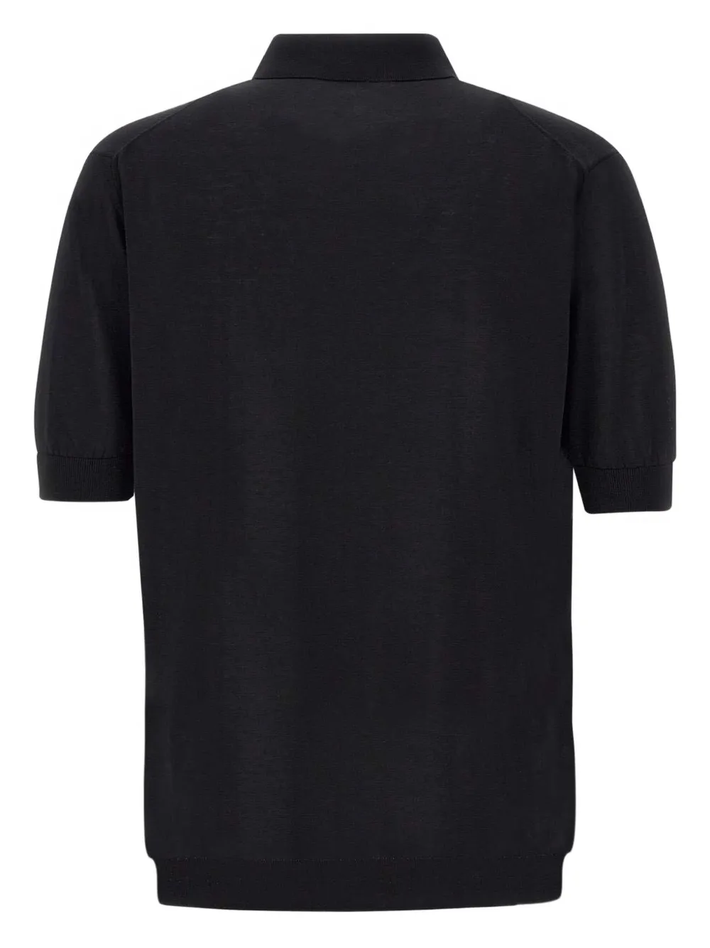 Filippo De Laurentiis Katoenen poloshirt - Zwart