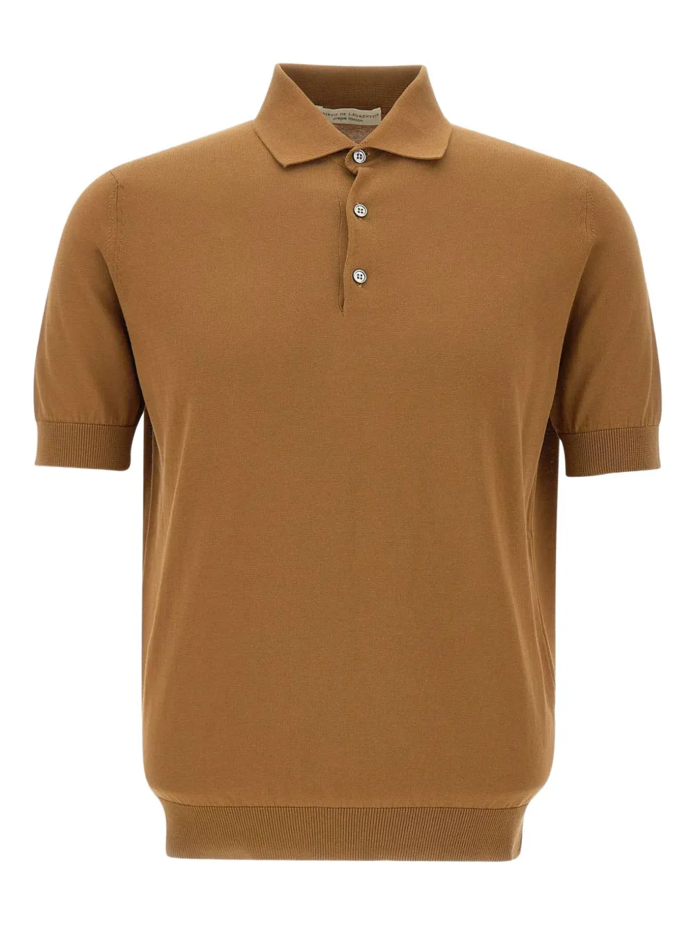 crepe polo shirt