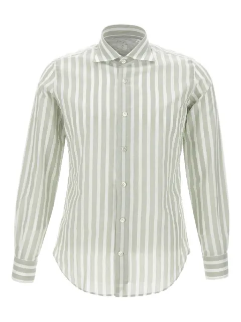 Eleventy camisa con botones y rayas estampadas
