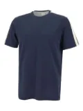 Eleventy side-stripe T-shirt - Blue