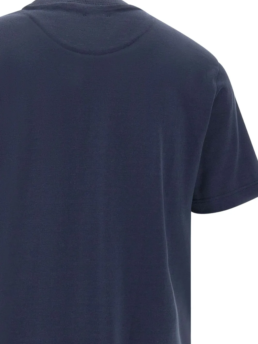 Eleventy T-shirt met zijstreep Blauw