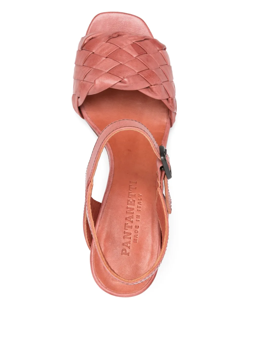 Pantanetti 80mm leather sandals Brown