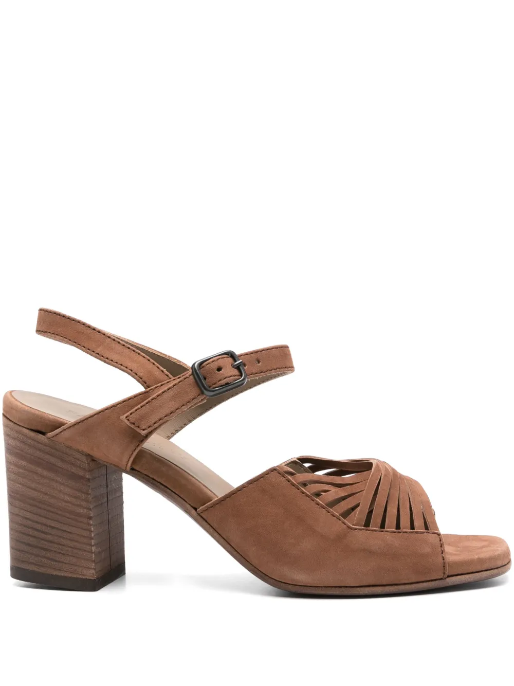 Pantanetti 80mm suede sandals Brown