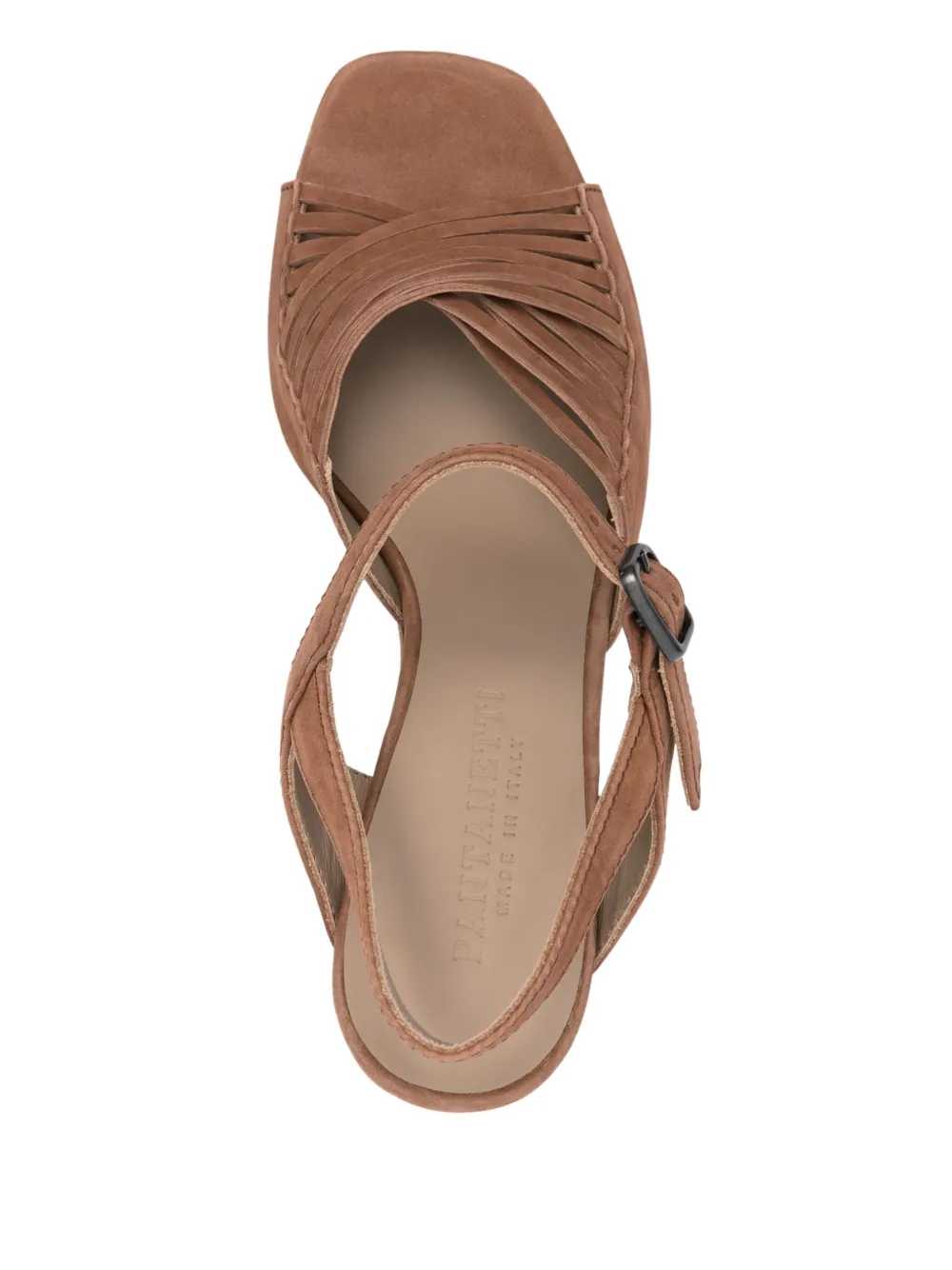 Pantanetti 80mm suede sandals Brown