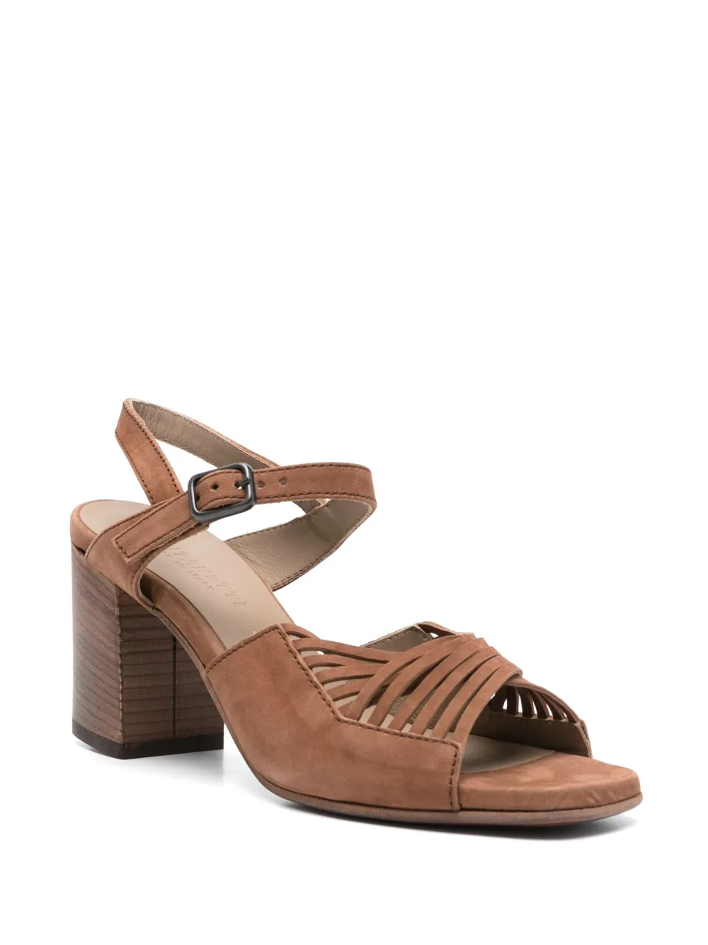 Pantanetti 80mm suede sandals Brown