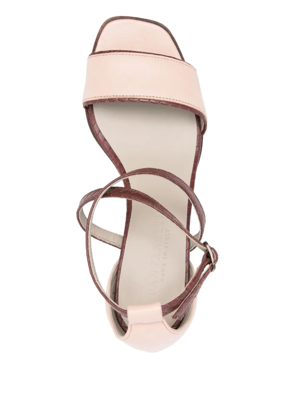 Pantanetti 50mm leather-trim sandals Pink