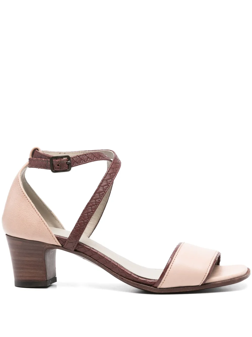 Pantanetti 50mm leather-trim sandals Pink