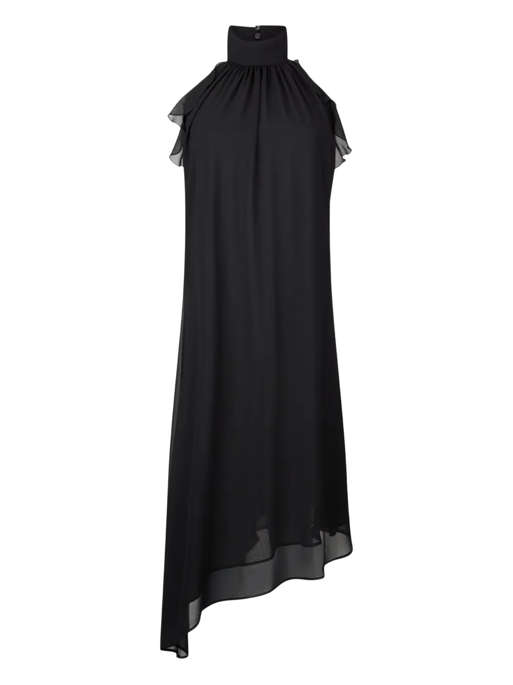 LIU JO Georgette cocktail dress Zwart