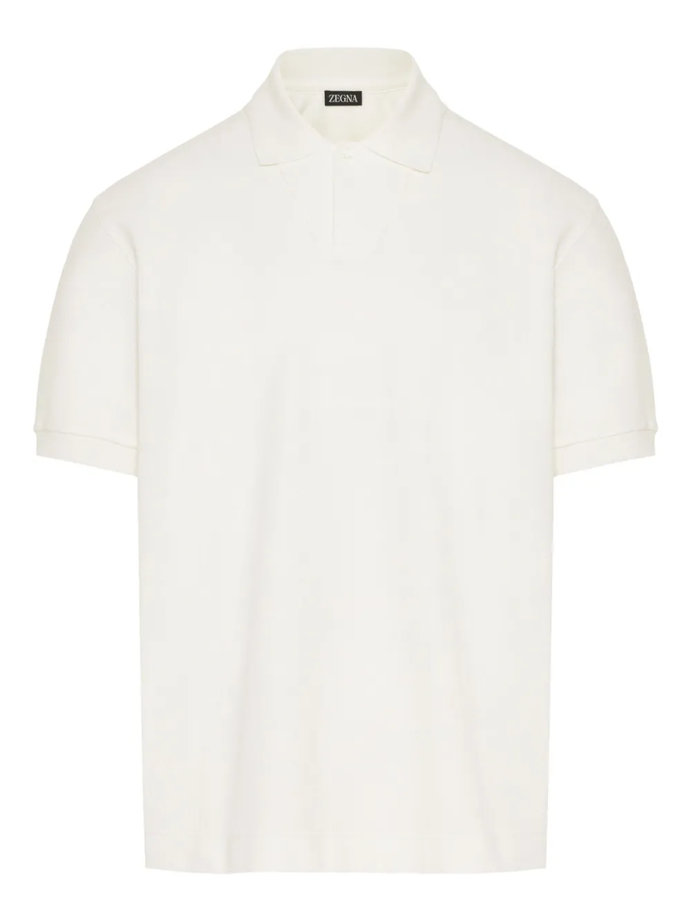 Zegna cotton polo shirt Wit