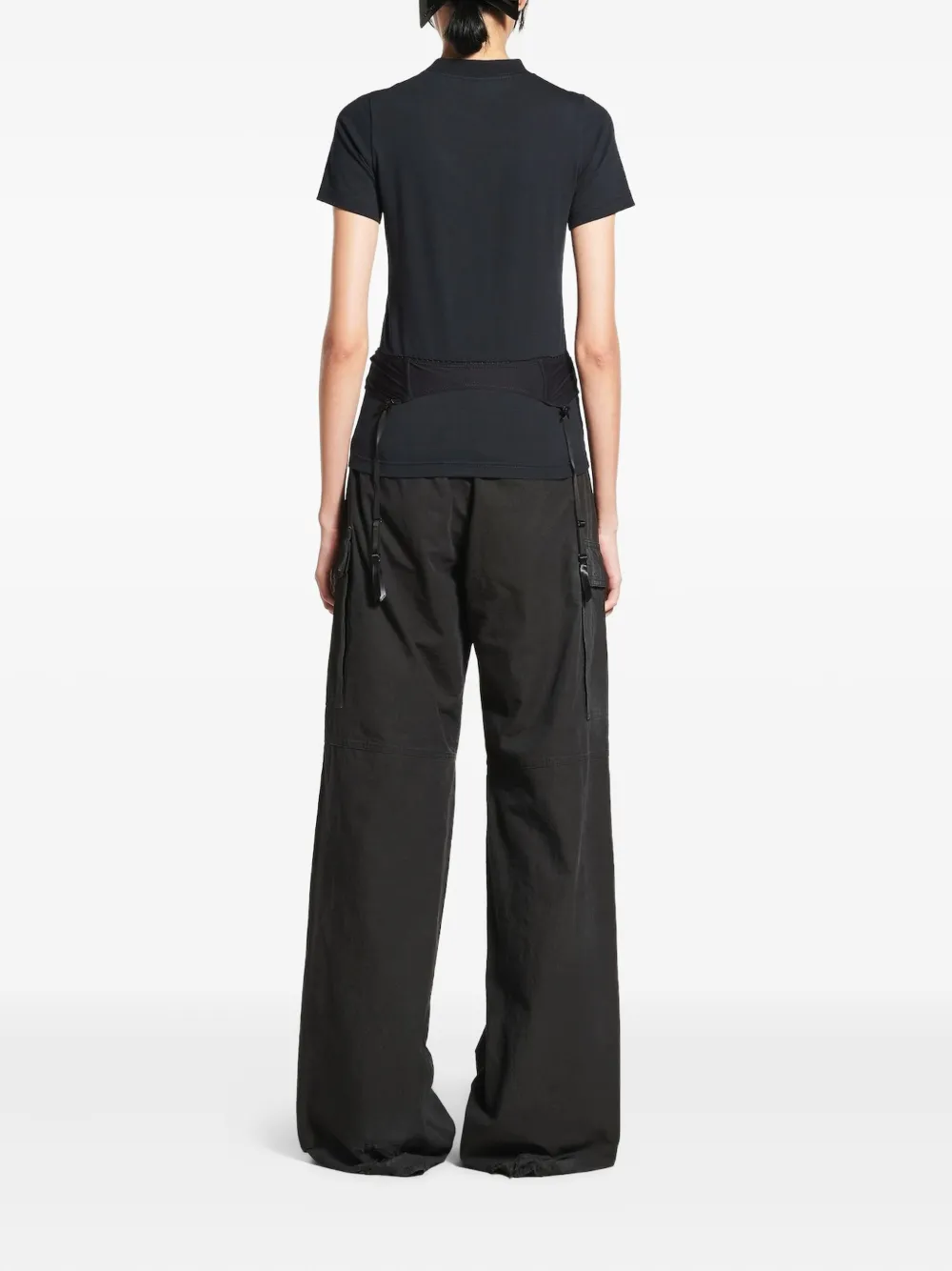 Balenciaga Top met afwerking van kant Zwart