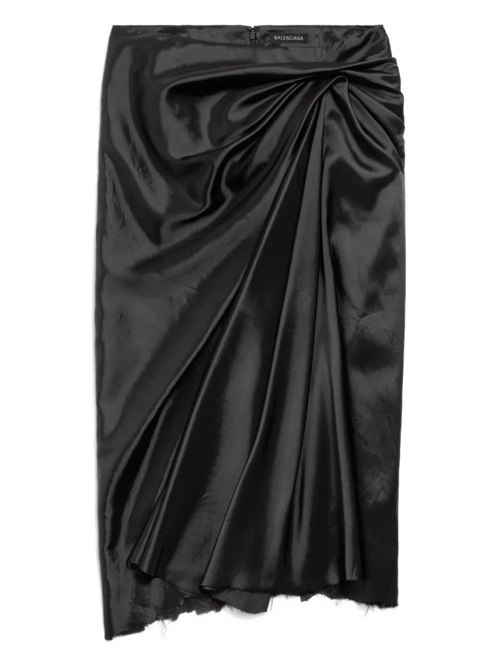 Balenciaga Gonna midi drappeggiata - Nero
