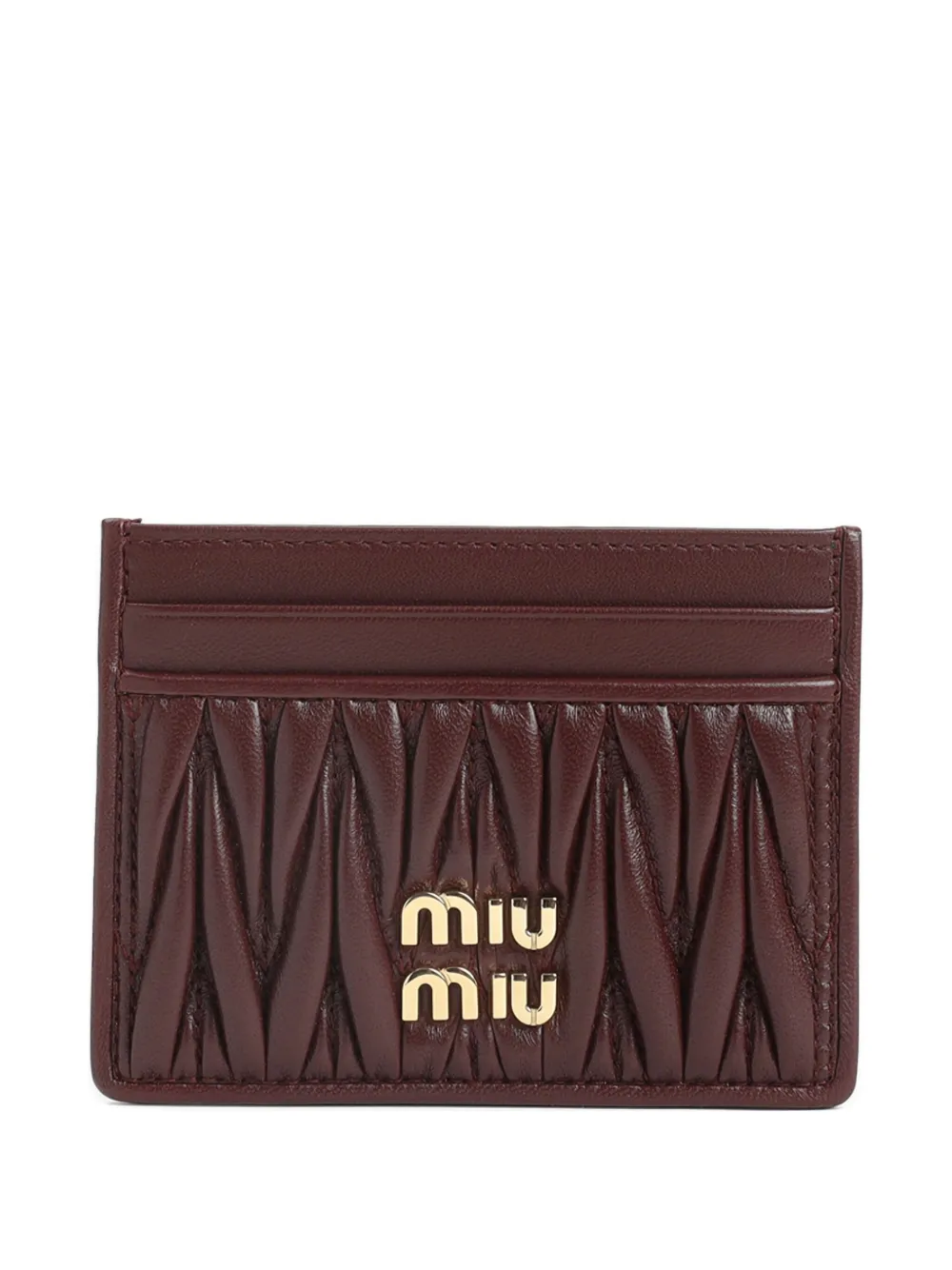 Miu Miu tarjetero con logo | rojo | Image 1