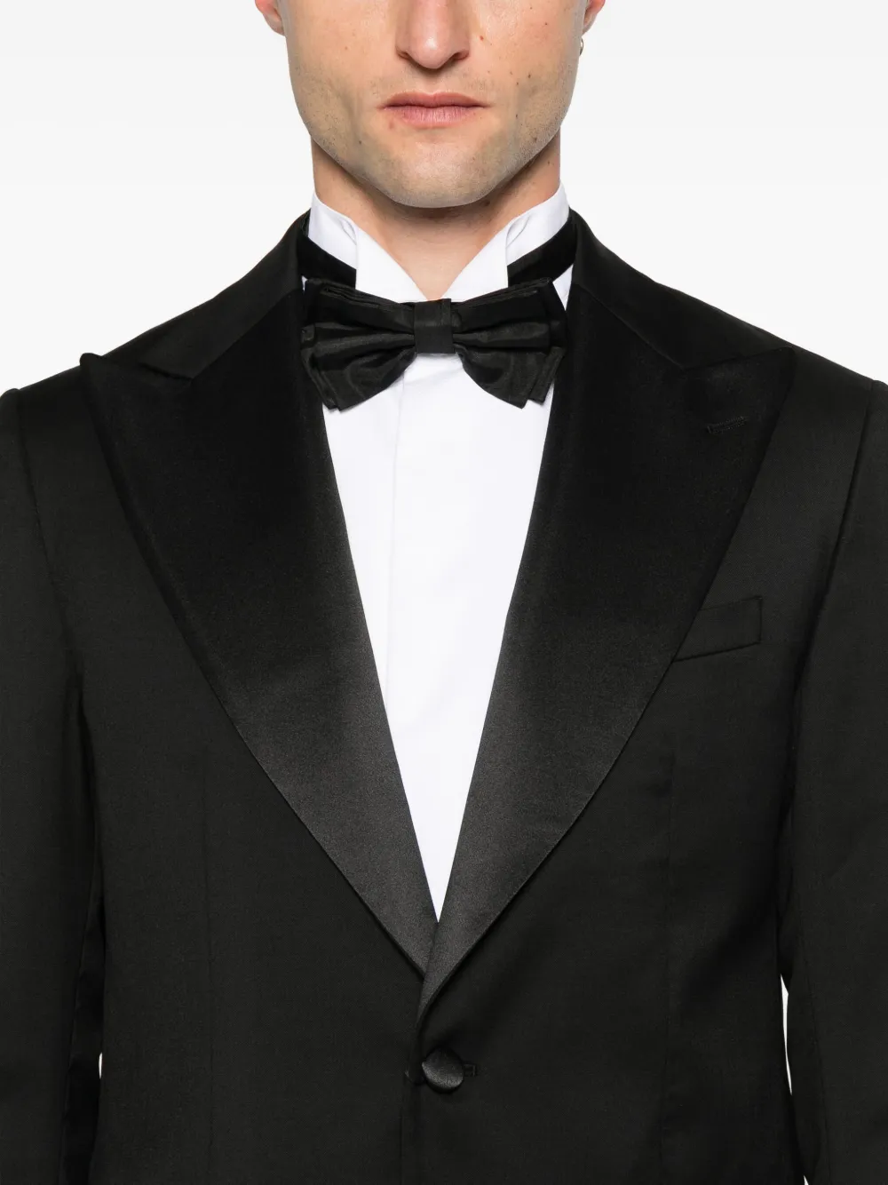 Corneliani Pak met enkele rij knopen Zwart