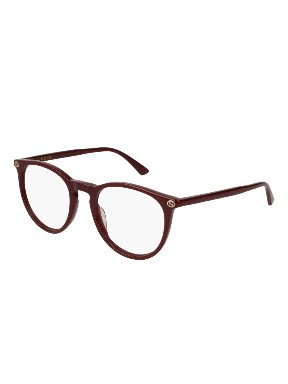 Gucci Eyewear Bril met rond montuur Rood