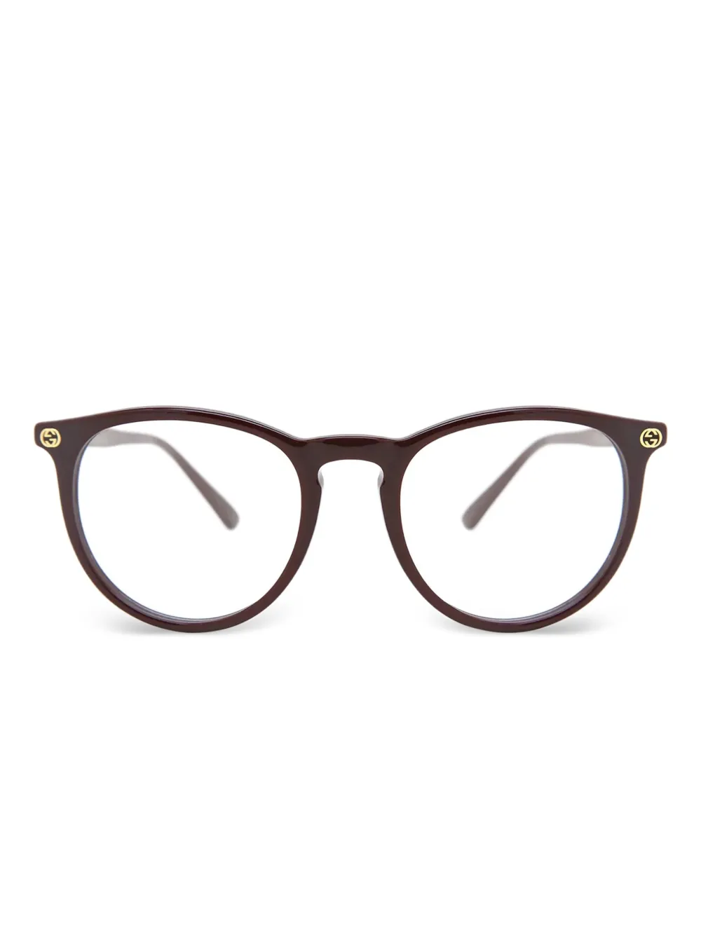 Gucci Eyewear lunettes de vue à monture ronde - Rouge Gucci Eyewear lunettes de vue à monture ronde - Rouge