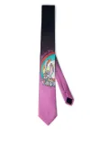 Martine Rose rabbit-print ombré tie - Pink