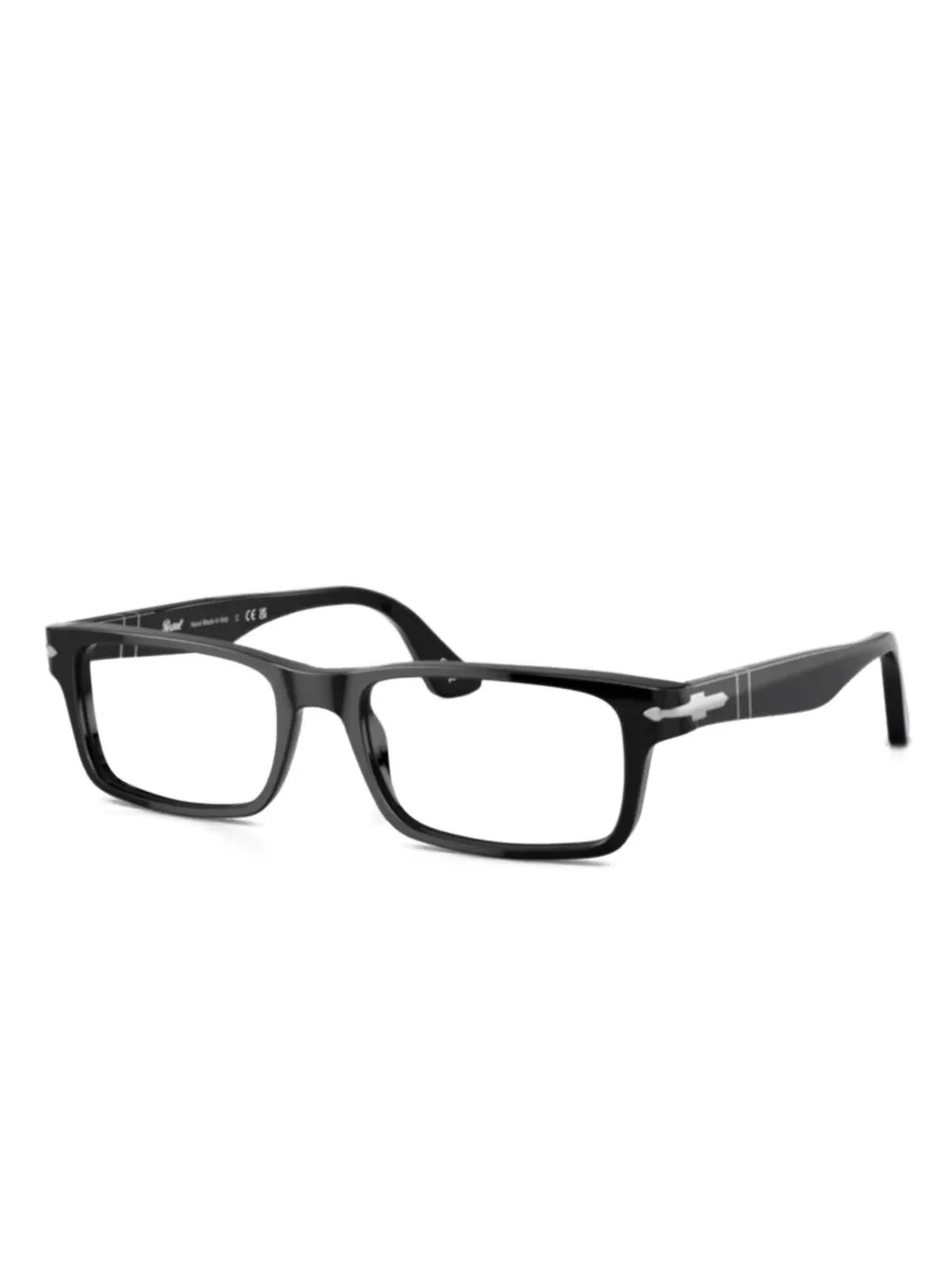 Persol Bril met rechthoekig montuur Zwart