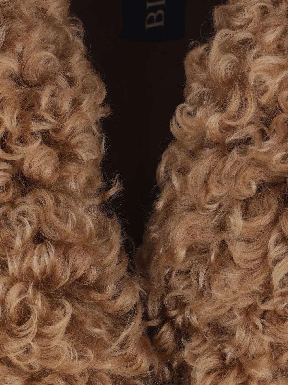 Blancha Curly fleece jas Bruin