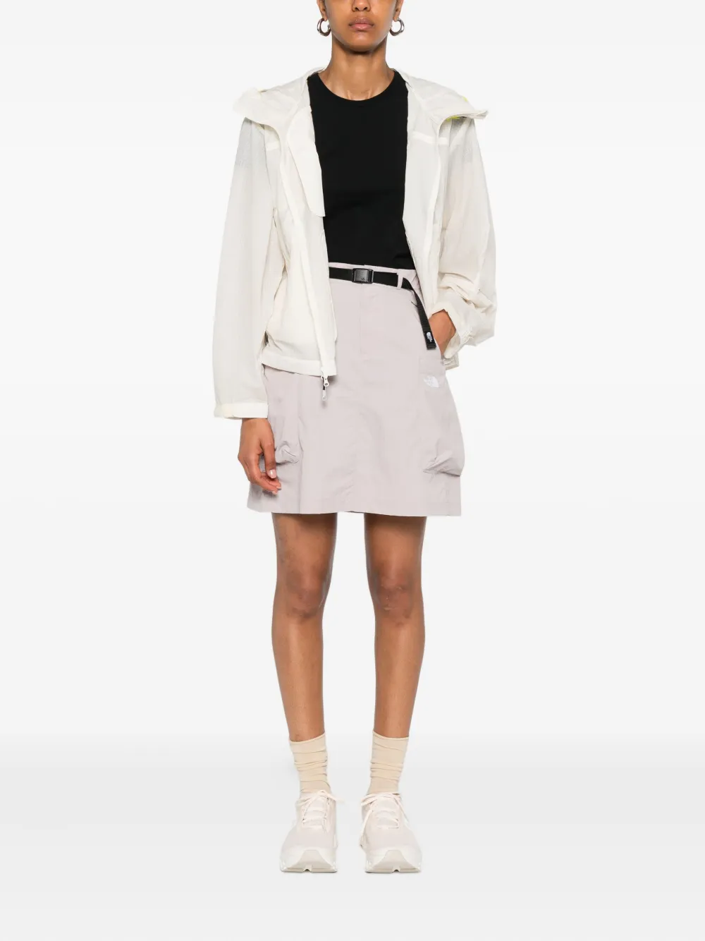 The North Face belted cargo mini skirt Grijs