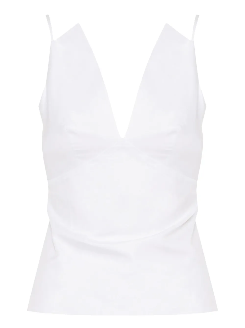 Barba cotton sleeveless top | blanco | Image 1