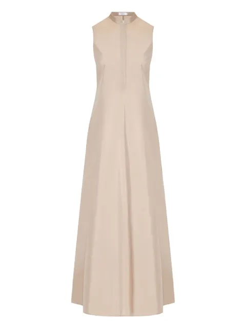 Barba bow-tie detail sleeveless maxi-dress
