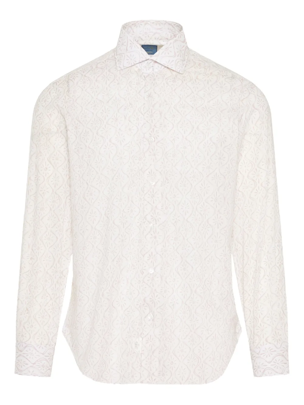 floral-patter long-sleeve shirt