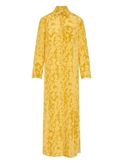 Barba graphic-print shirt maxi-dress