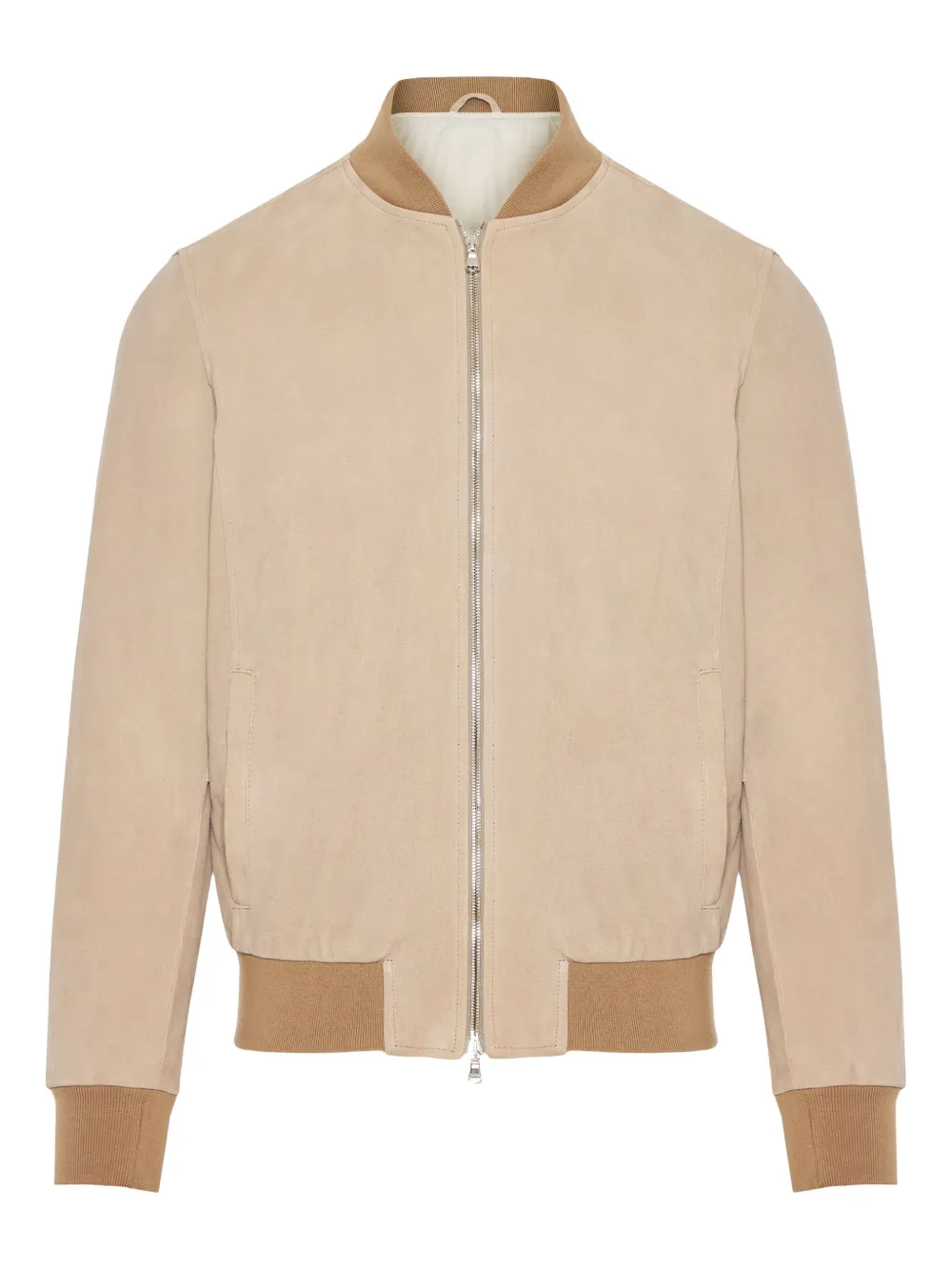 Barba suede bomber jacket | Neutrals | Image 1