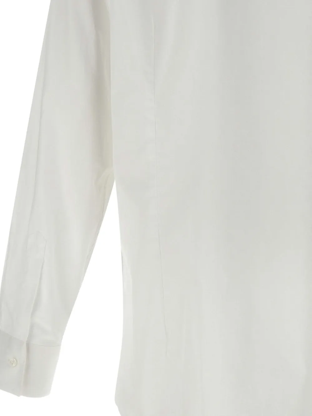 Carlo Pignatelli Mock-neck Cuffed Shirt In White