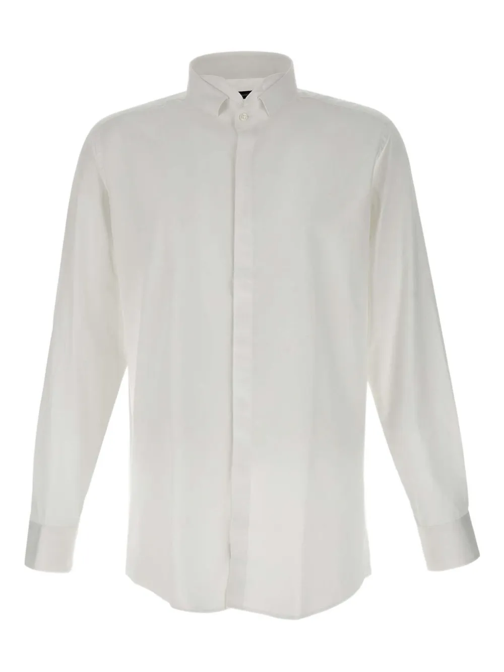 Carlo Pignatelli mock-neck cuffed shirt | White | Image 1