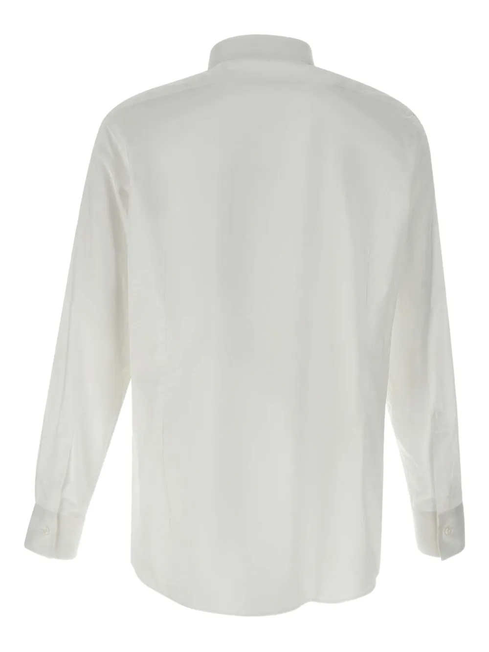 Carlo Pignatelli Mock-neck Cuffed Shirt In White