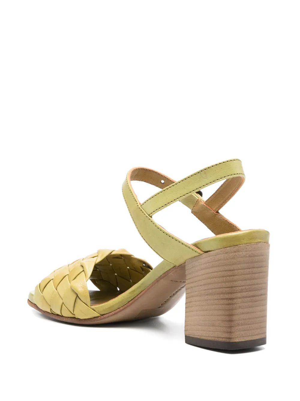 Pantanetti 70mm woven sandals Green