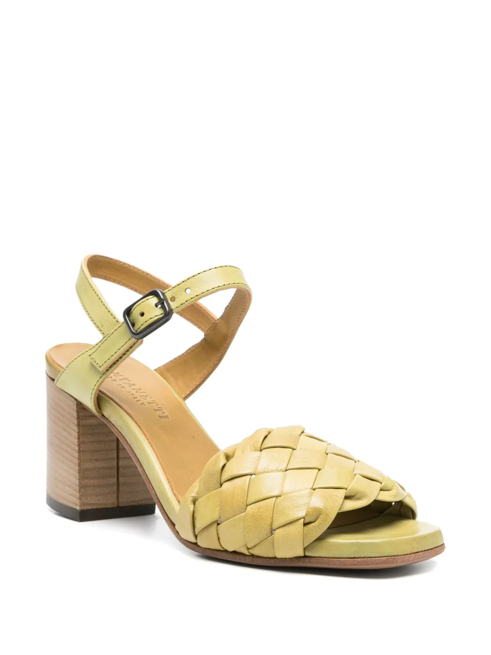 Pantanetti 70mm woven sandals Green